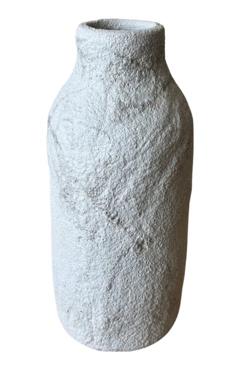 Tall Bottle Crater Vase