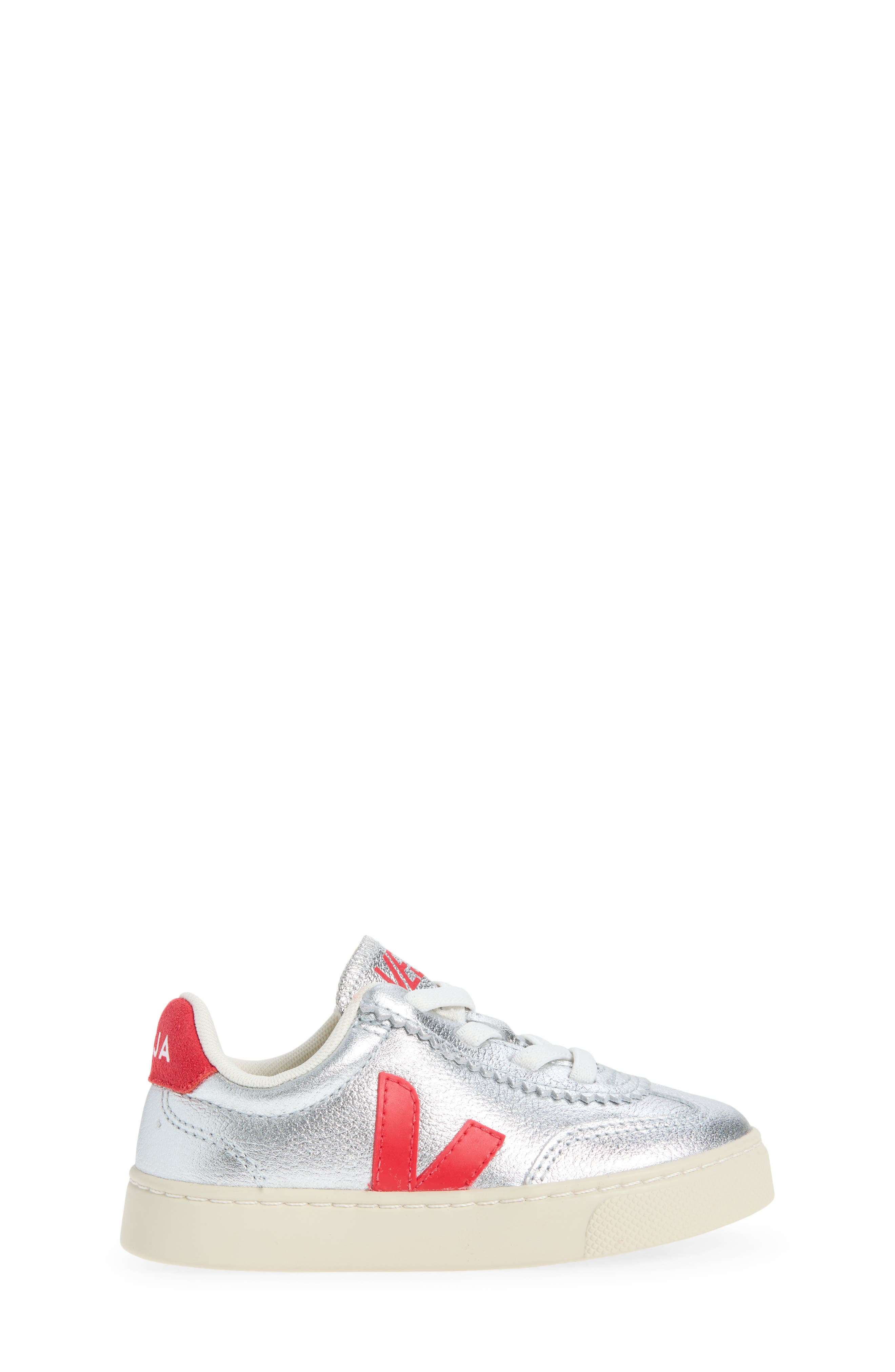Veja Kid's Small Volley O.T. Sneaker, Alternate, color, Silver Pekin