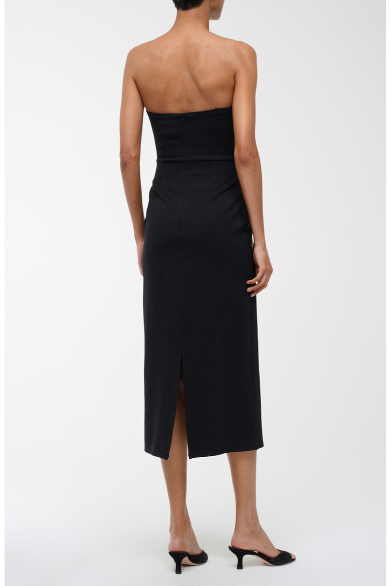 Brooke Floral Beaded Strapless Cocktail Dress, Alternate, color, DAHLIA DAYDREAM BLACK
