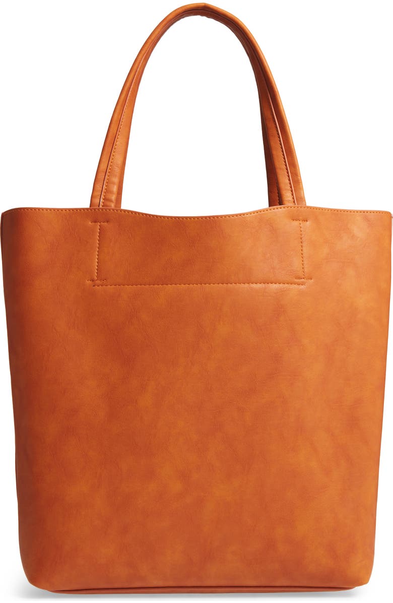 Sole Society Oversize Melyssa Faux Leather Tote, Alternate, color,