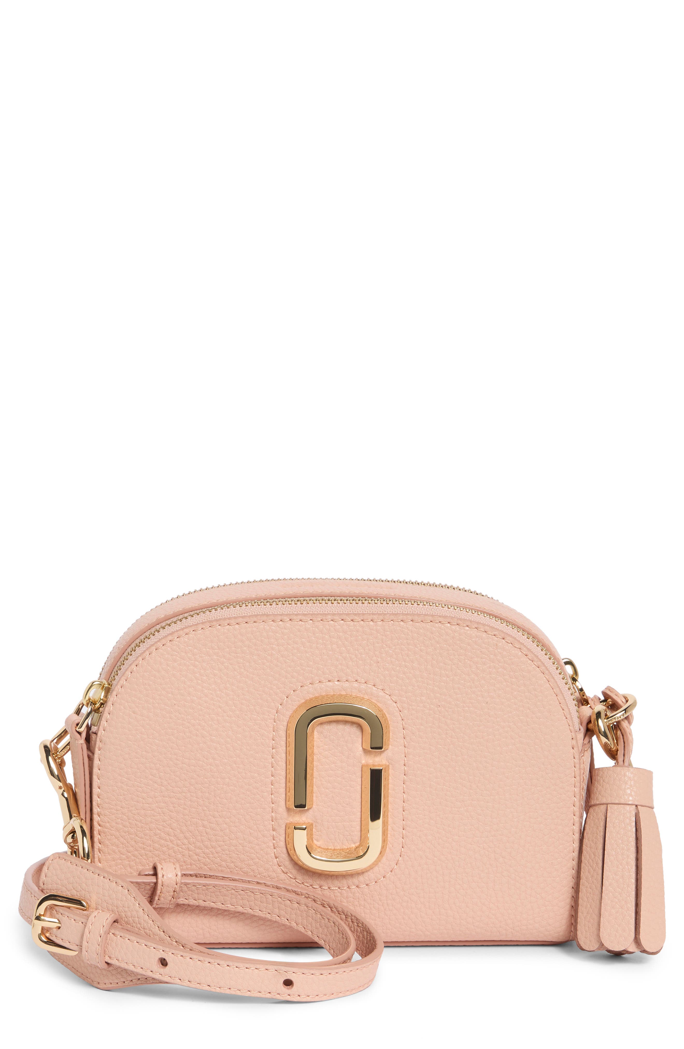 The Shutter Dome Leather Crossbody Bag