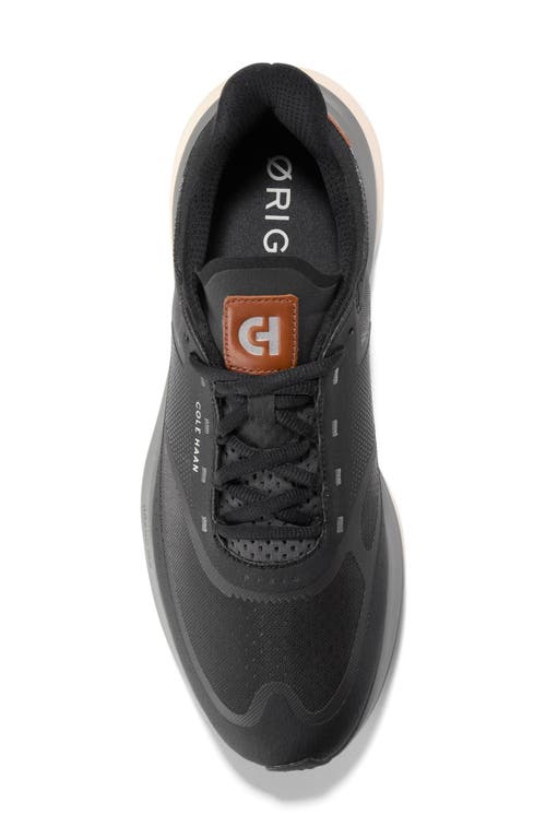 Cole Haan Men's Øriginal Grand Quadstar Running Sneakers - Black Size 12 In Black/british Tan/periscope