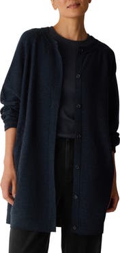 Eileen Fisher Long Wool Cardigan