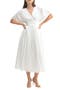 Dolman Sleeve Eyelet A-Line Dress