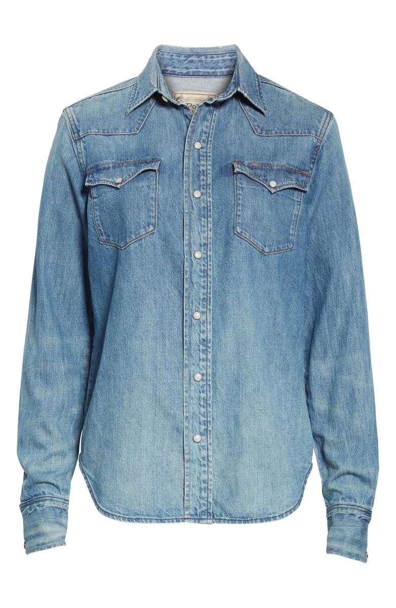 Polo Ralph Lauren Western Denim Shirt, Alternate, color, 