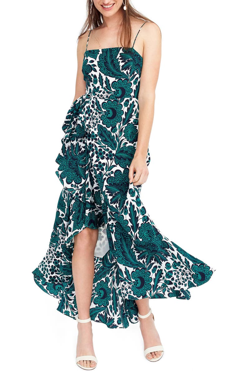 j crew green silk dress Hoodie Dress Green – Destination Haway main image 1
