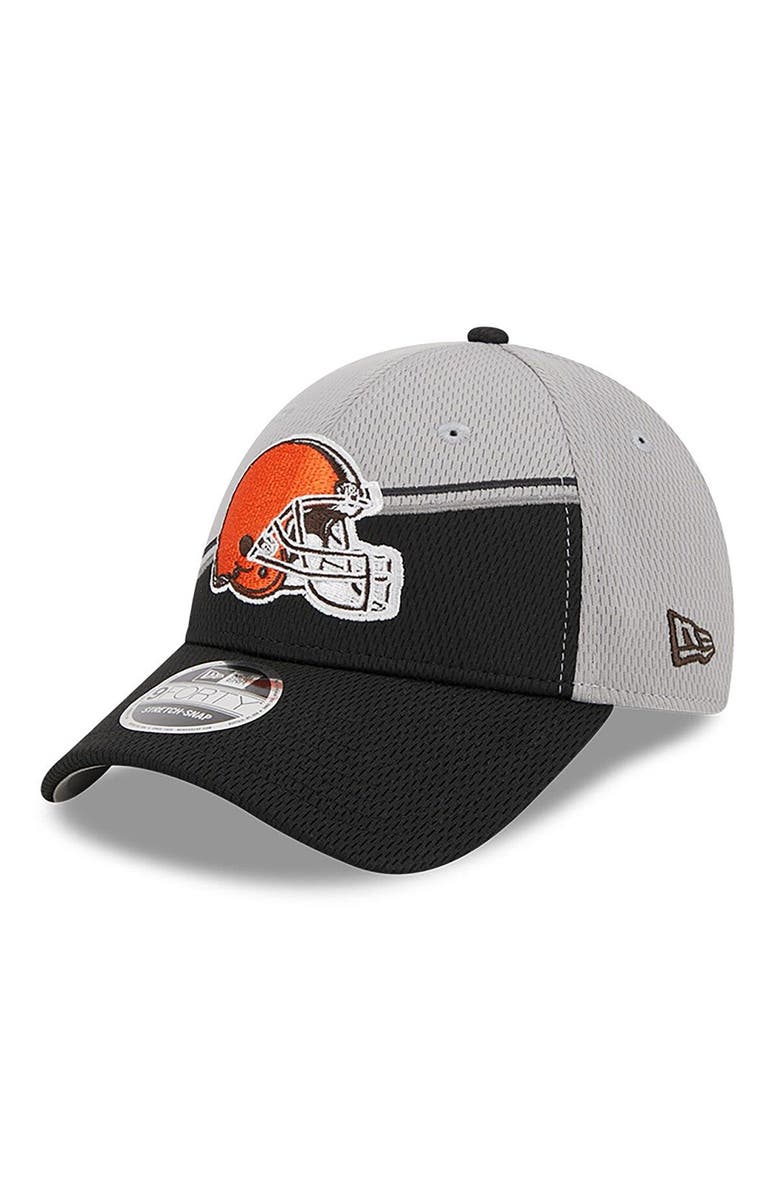 New Era Men's New Era  Gray/Black Cleveland Browns 2023 Sideline 9FORTY Adjustable Hat, Alternate, color, Gray