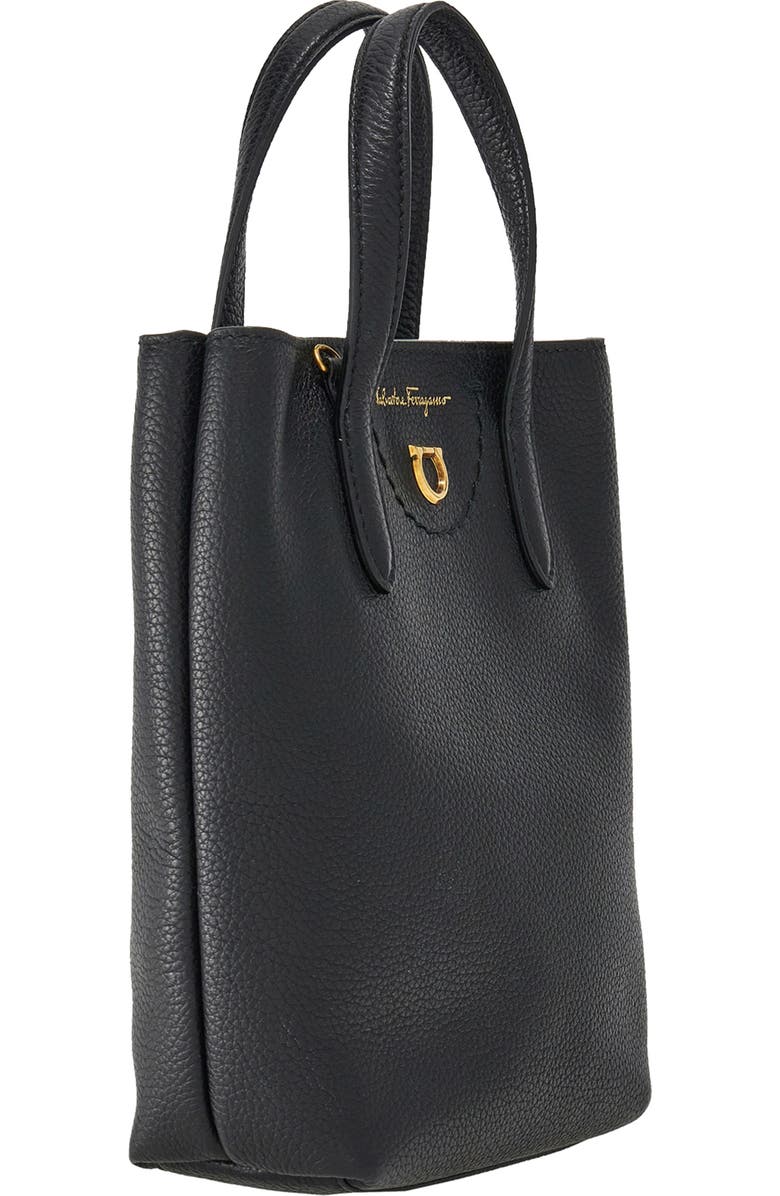 FERRAGAMO Leather Top Handle Bag, Alternate, color,