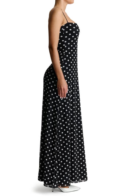 Naked Wardrobe Polka Dot Maxi Dress