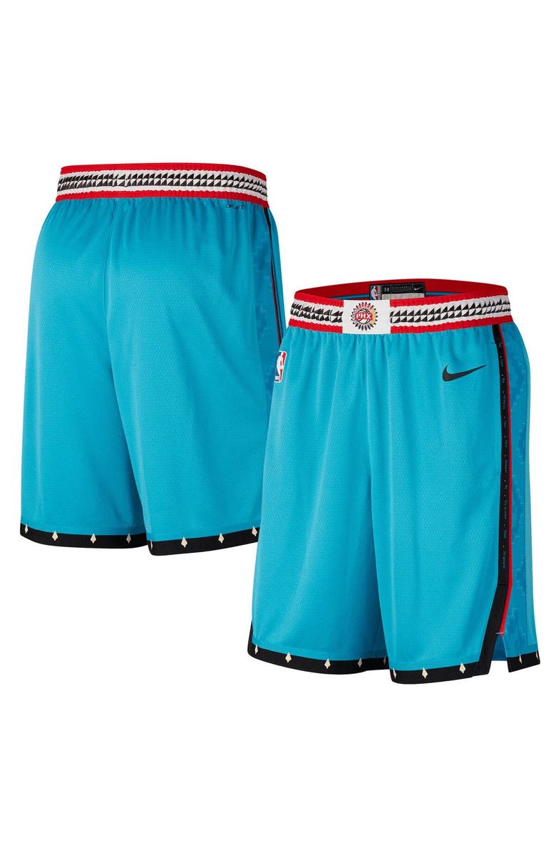 Nike Men's Nike Turquoise Phoenix Suns 2022/23 City Edition Swingman Shorts, Main, color, 