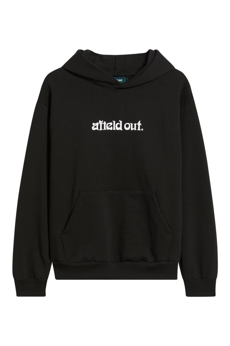 Abyss Logo Cotton Fleece Graphic Hoodie, Alternate, color, BLACK