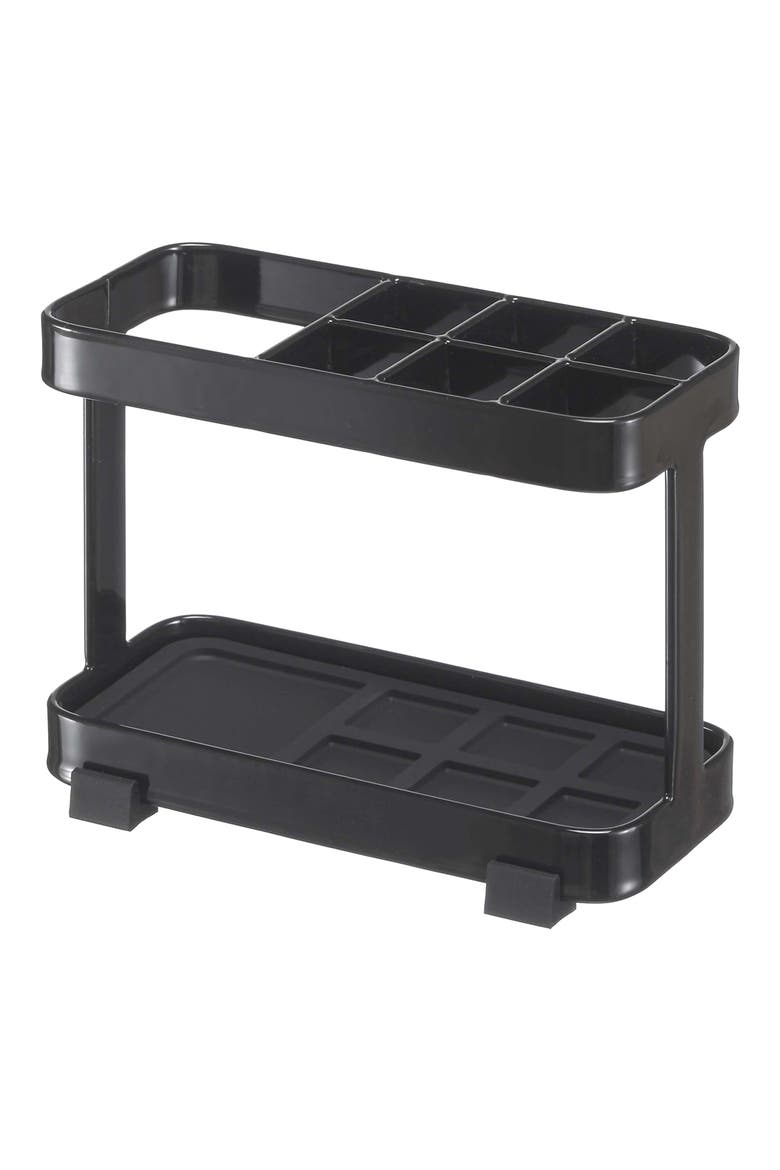 Toothbrush/Toothpaste Stand, Main, color, BLACK