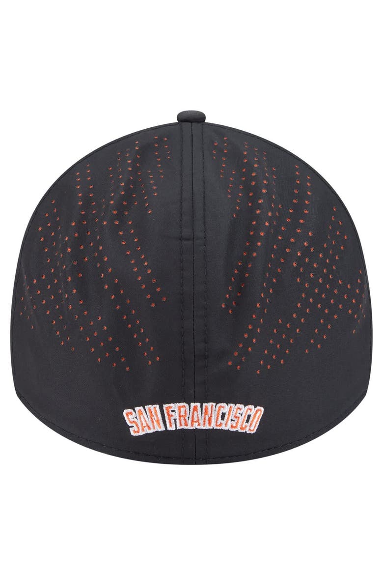 Men's New Era  Black San Francisco Giants Night 39THIRTY Flex Hat, Alternate, color, Black
