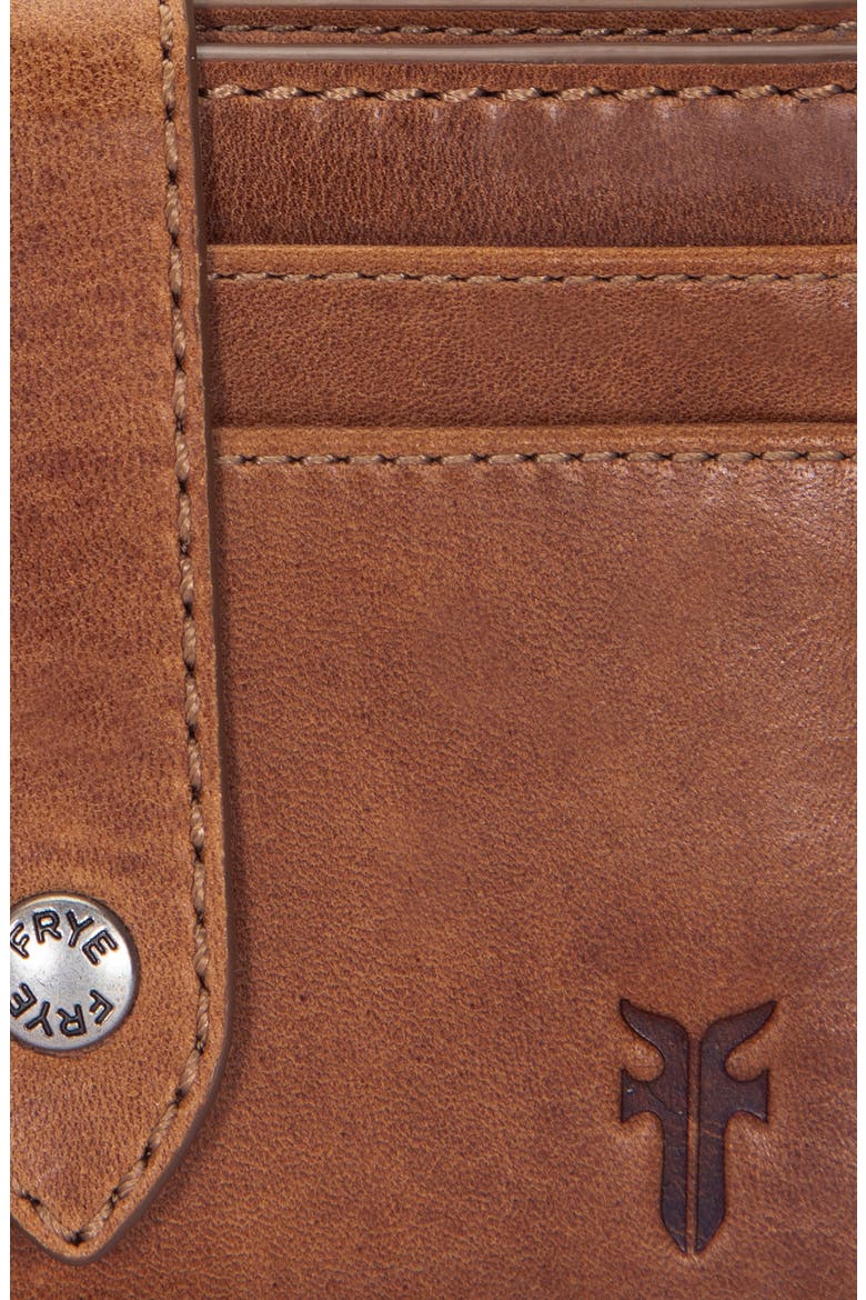 Melissa Leather Card Case, Alternate, color, COGNAC