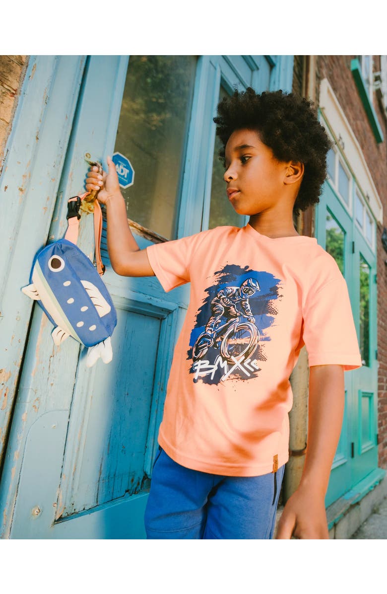 Deux par Deux Adjustable Straps Fish Fanny Pack, Alternate, color, Royal Blue