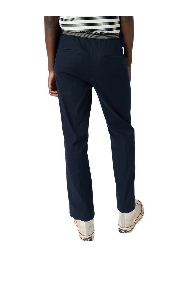 Auria Mid Rise Straight Leg Trousers, Alternate, color, Navy Blue