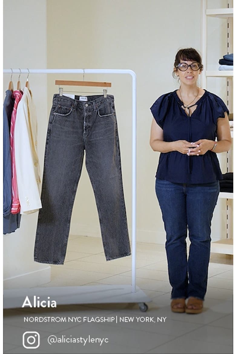 Valen High Waist Ankle Straight Leg Jeans video