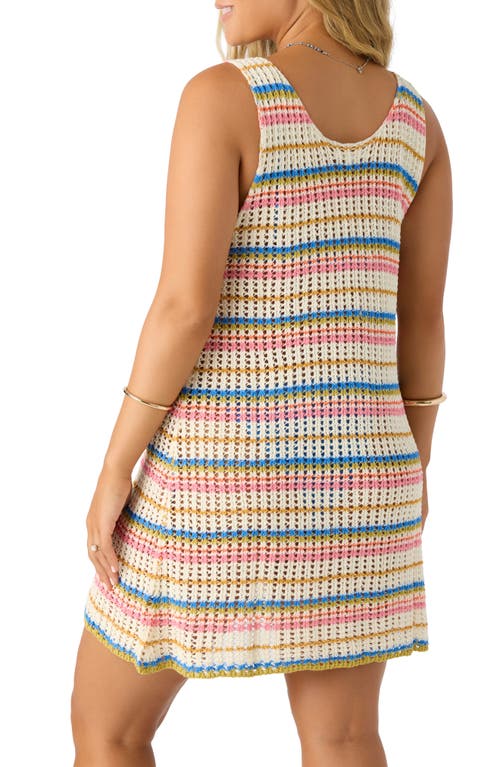 O'neill Ryan Stripe Open Stitch Cover-up Minidress
