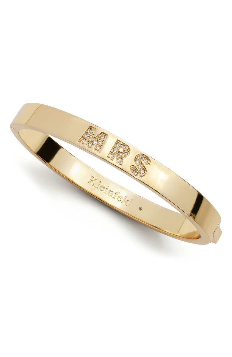 Kleinfeld Mrs Crystal Bangle Bracelet, Main, color, 