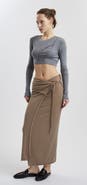 Mother of All Pepper Long Sleeves Crop Top