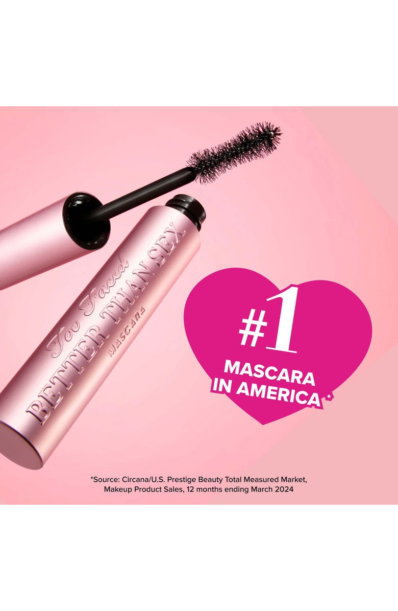 Too Faced Better Than Sex Volumizing & Lengthening Mascara Duo $58 Value, Alternate, color,