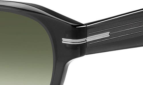 Hugo Boss Boss 48mm Gradient Small Rectangular Sunglasses In Black