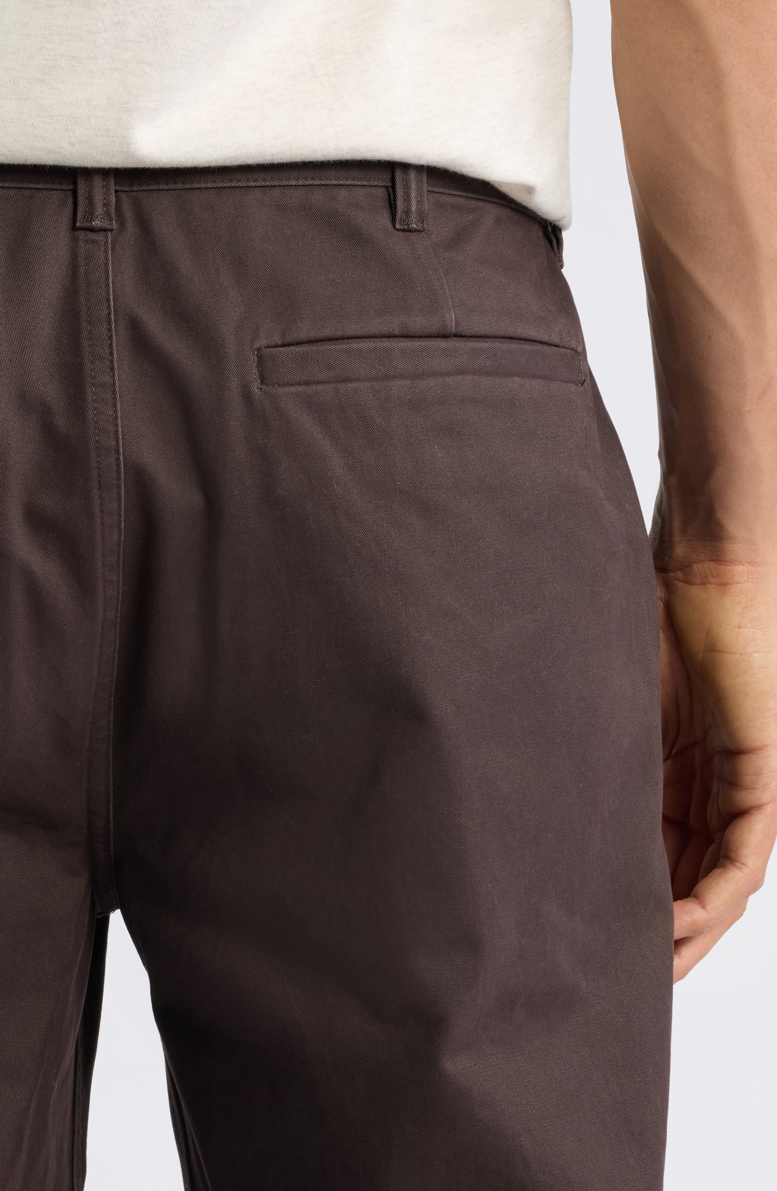 Madewell Flat Front Peached Cotton Twill Chino Pants (Men) | Nordstrom