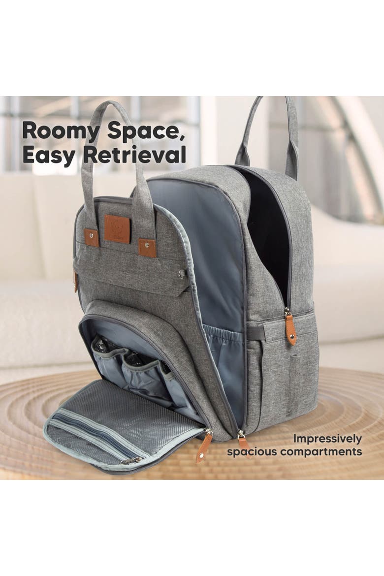 Rove Diaper Bag, Alternate, color, Classic Gray