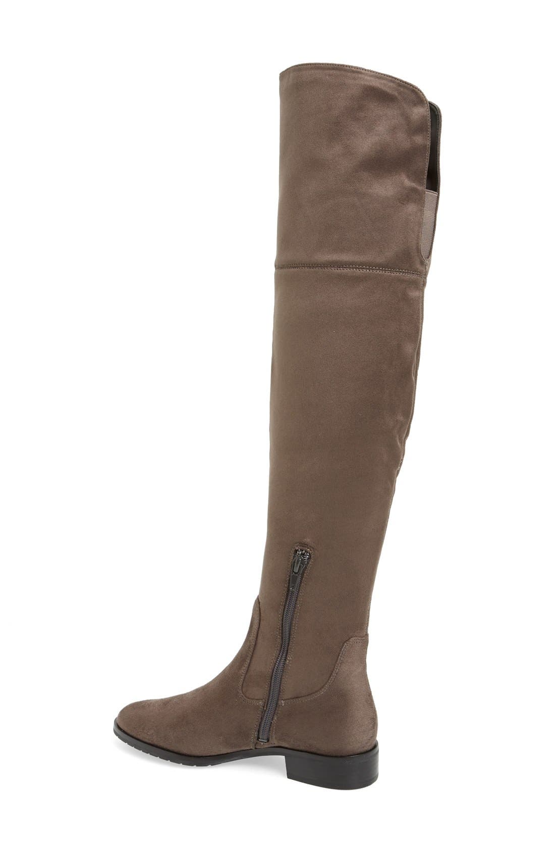 'Luci' Over the Knee Boot, Alternate, color, CHARCOAL FABRIC