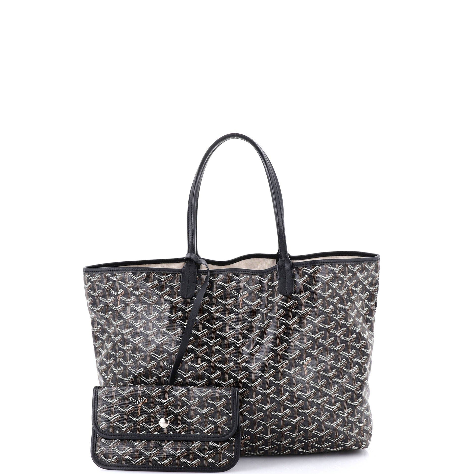 Saint Louis Tote Coated Canvas PM, Alternate, color, Black