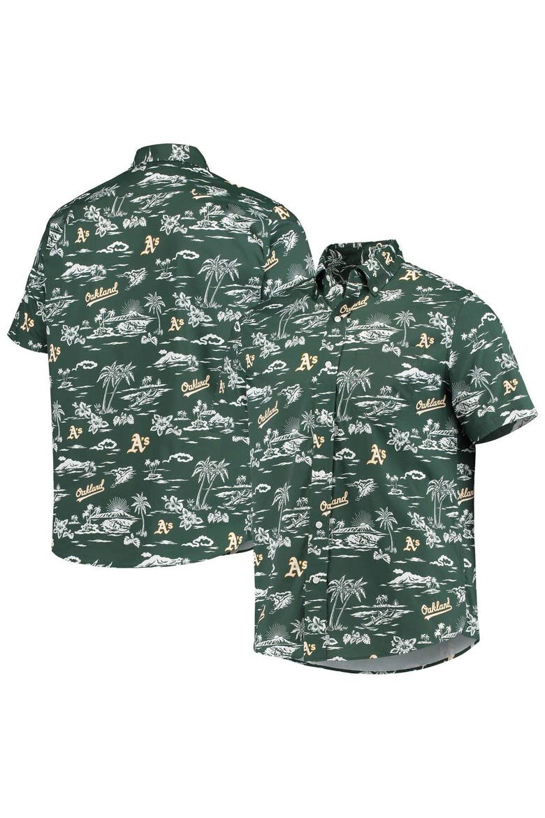 Men's Reyn Spooner Green Oakland Athletics Kekai Button-Down Shirt, Main, color, Green