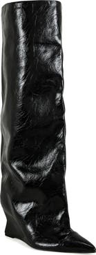 AZALEA WANG Kenya Wide Shaft Wedge Boot