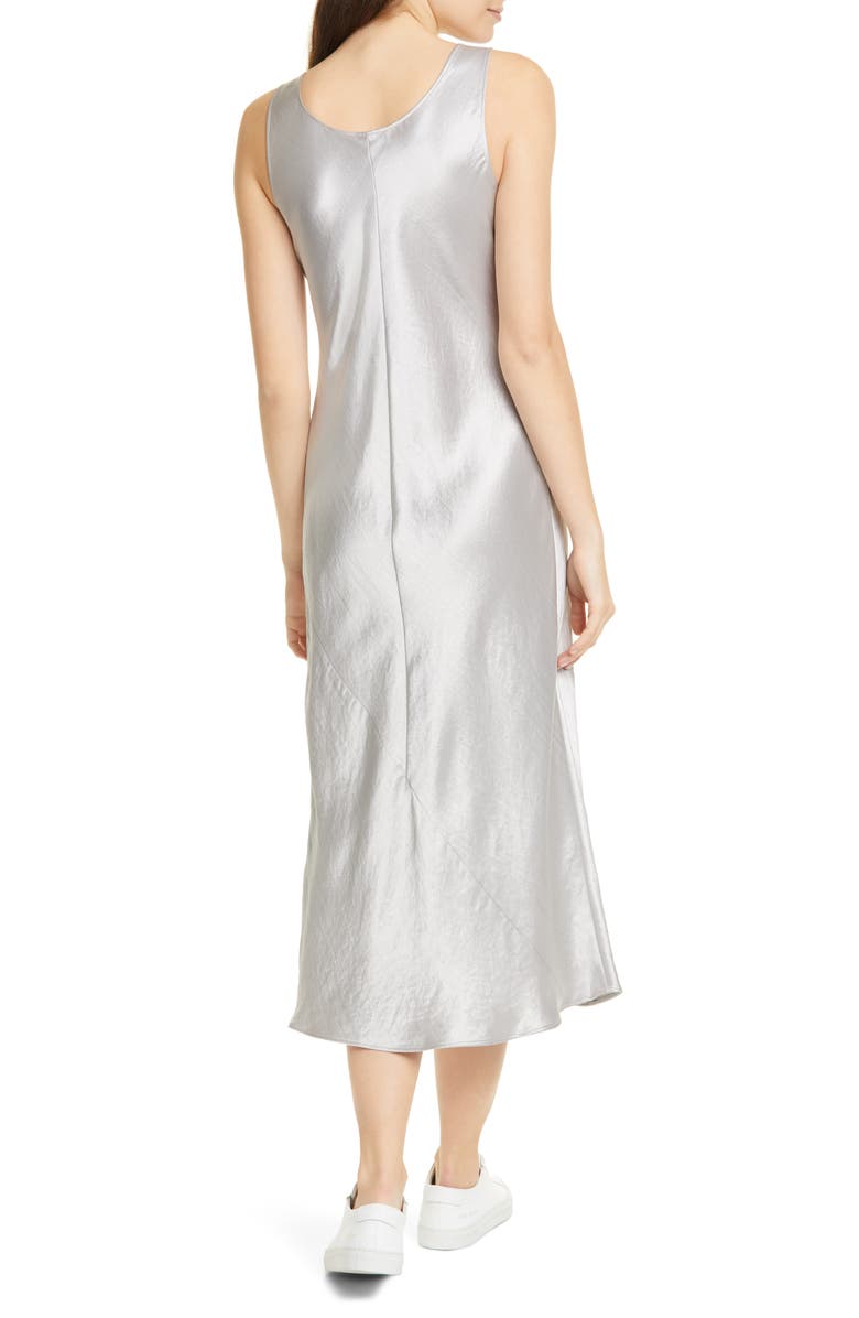 Max Mara Leisure Talete Satin Midi Tank Dress, Alternate, color, 
