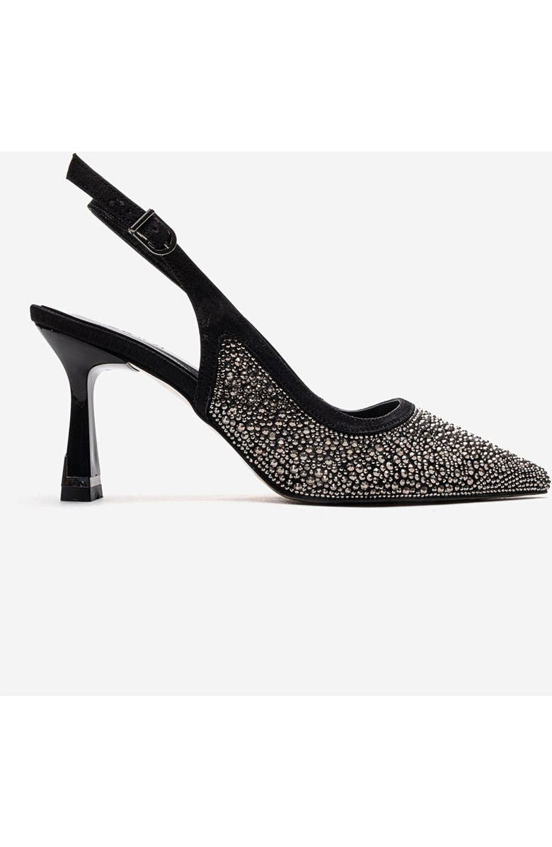 Prologue Shoes Frea Slingback Stiletto Pump, Alternate, color, Black