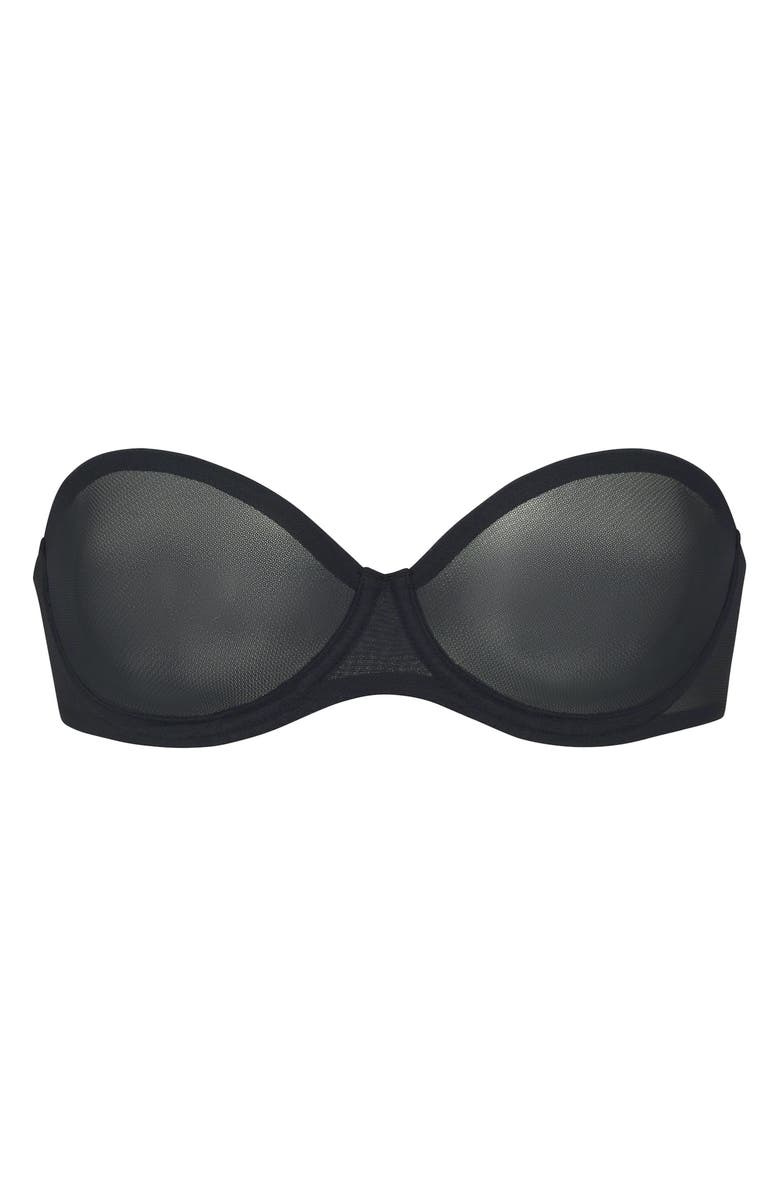 SKIMS Ultrafine Mesh Unlined Strapless Bra, Alternate, color,
