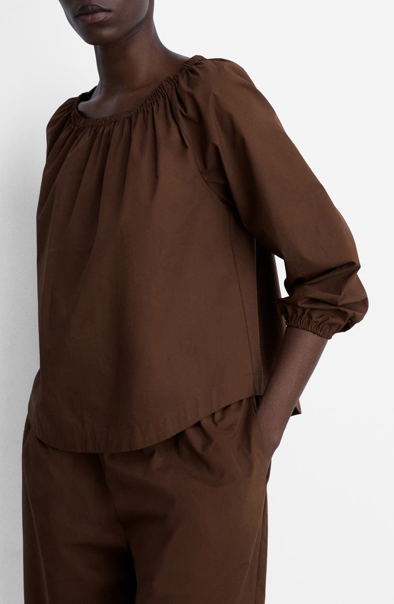 MANGO Off the Shoulder Poplin Top, Main, color, 