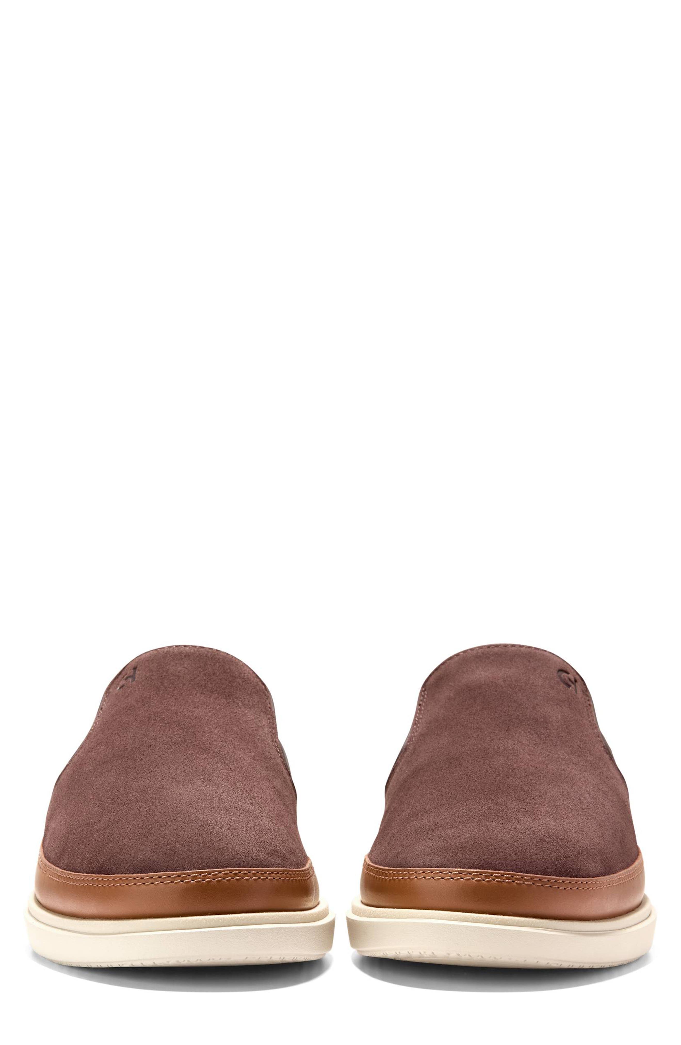 Cole Haan Twin Gore Leather Slip-On Sneaker, Alternate, color, Madra Suede/ British Tan