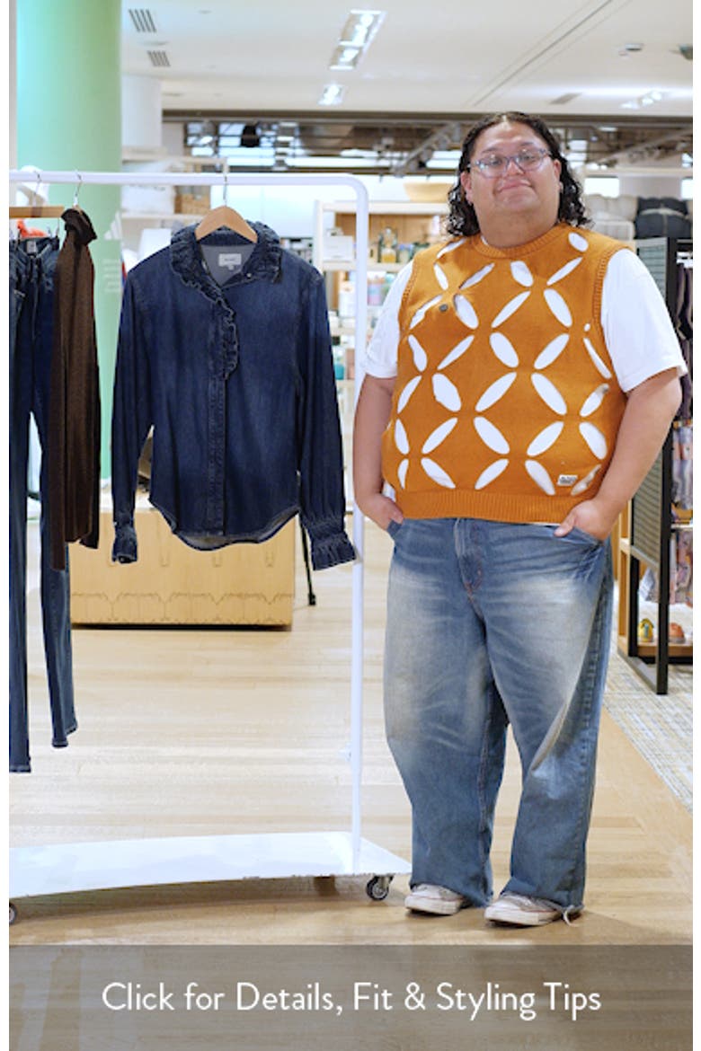 DL Aura Ruffle Denim Shirt video