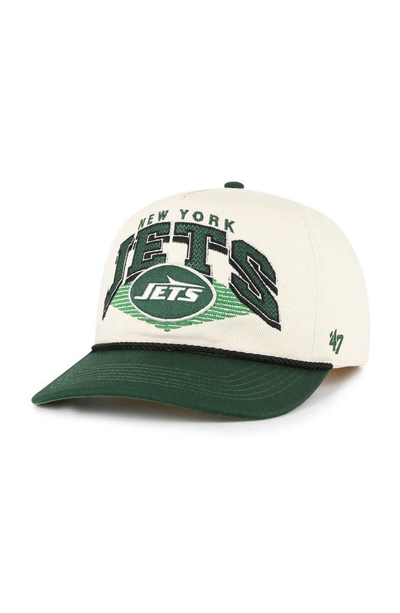 '47 Men's '47 Cream New York Jets Pomona Rope Hitch Adjustable Hat, Main, color, Cream
