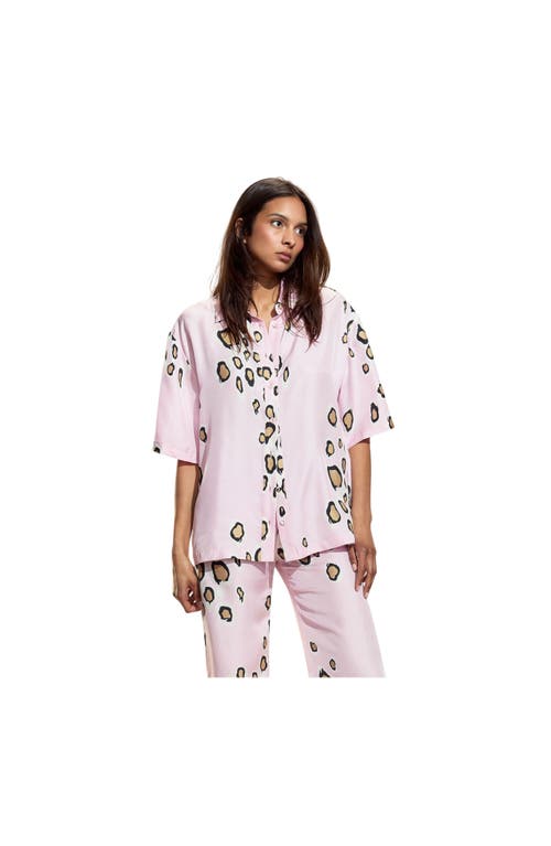 Cynthia Rowley Amalfi Camp Shirt In Pink