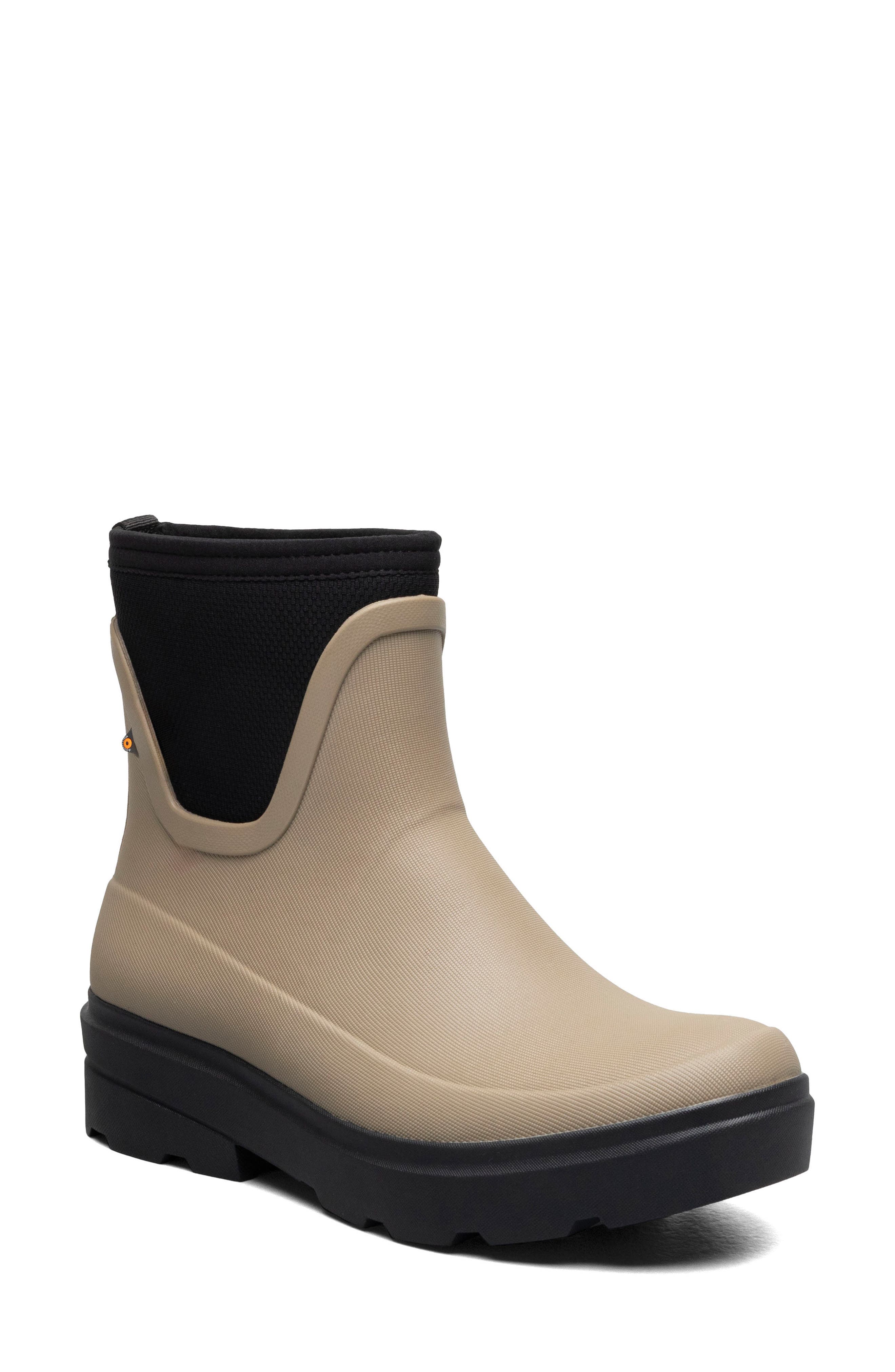 Bogs Hazel Waterproof Chelsea Rain Boot, Main, color, Taupe