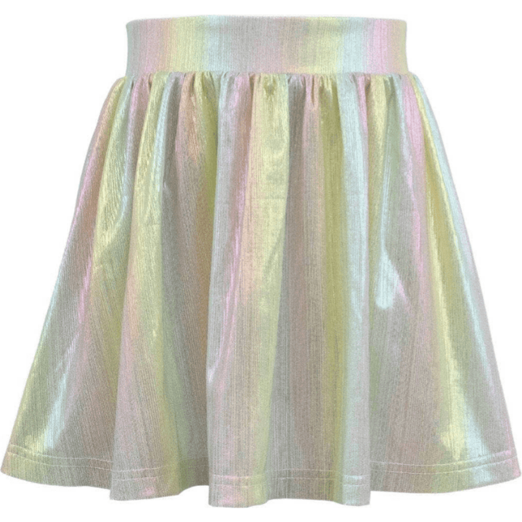 Lola + The Boys Pastel Ombre Metallic Skirt In Multi