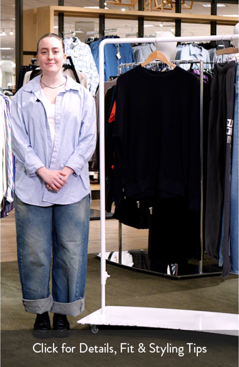 Ovesize Crewneck Thermal Sweatshirt, sales video thumbnail