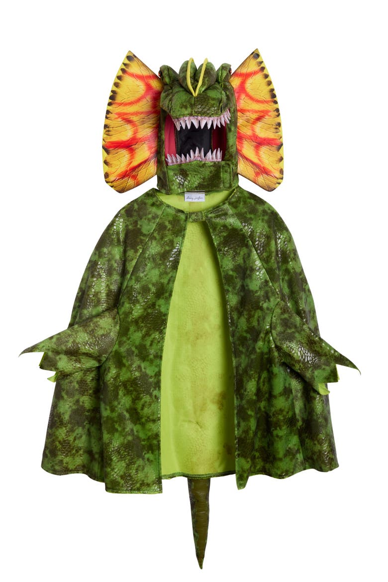 Dinosaur Cape for Kids, Alternate, color, Green