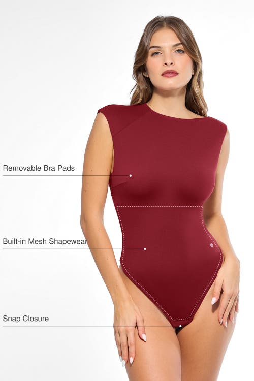 Popilush Contourflex All-in-one Fitted Bodysuit In Blue