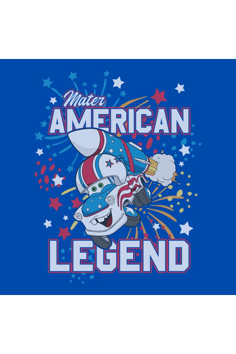 Boy's DISNEY Tow Mater American Legend  Graphic T-Shirt, Alternate, color, Royal Blue