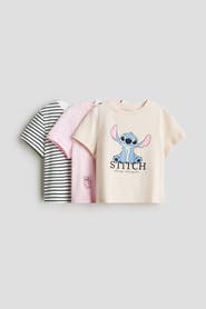 H&M 3-pack printed jersey tops