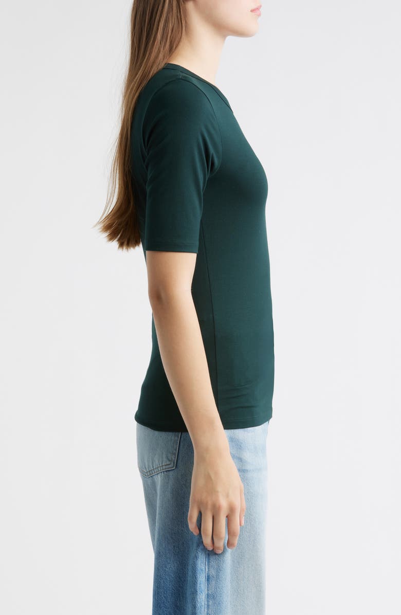 BOSS Efita Short Sleeve T-Shirt, Alternate, color, Pine Green