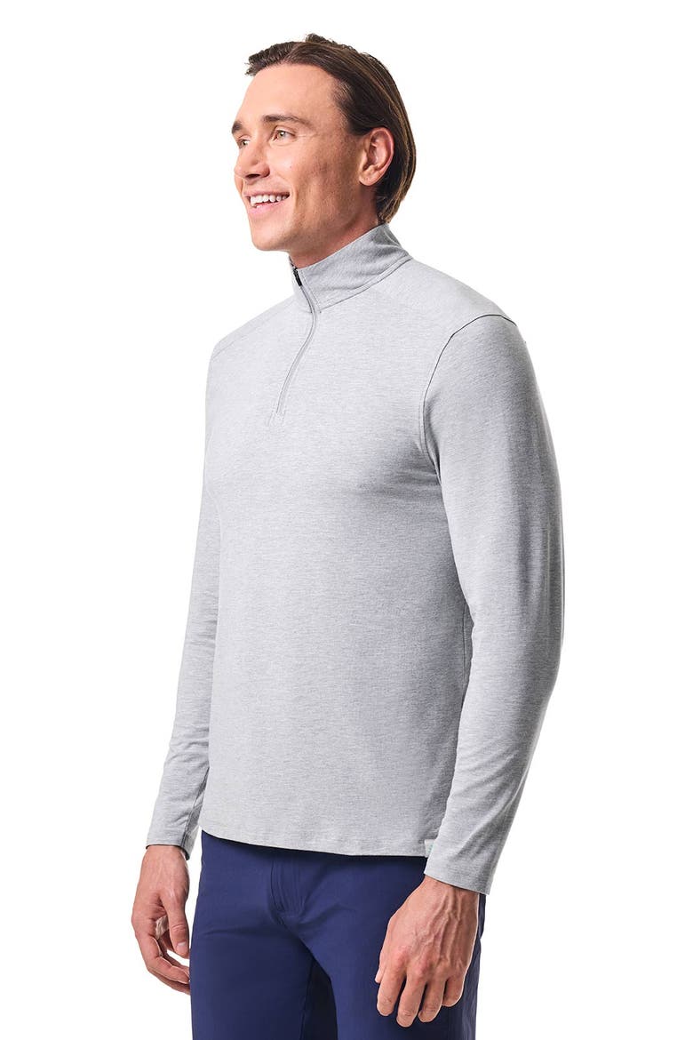 Men's Sonora Quarter-Zip, UPF 50+ Sun Protection, Alternate, color, Grey Heather
