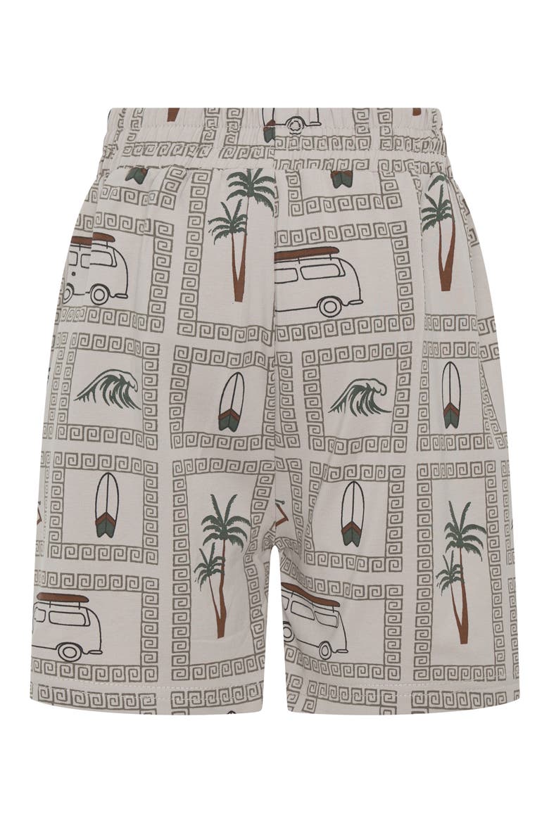 Kids' Surfing Life Print Shorts, Alternate, color, GREY